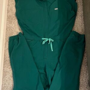 Figs Green Technical Collection Jumpsuit XL